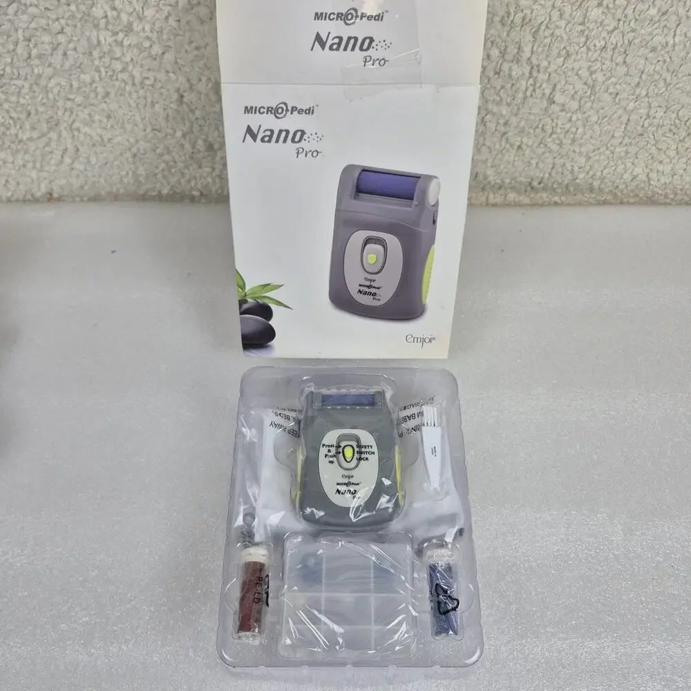 Emjoi Micro-Pedi Nano Pro Callus Remover – Electric Foot File Pedicure Tool NOB
